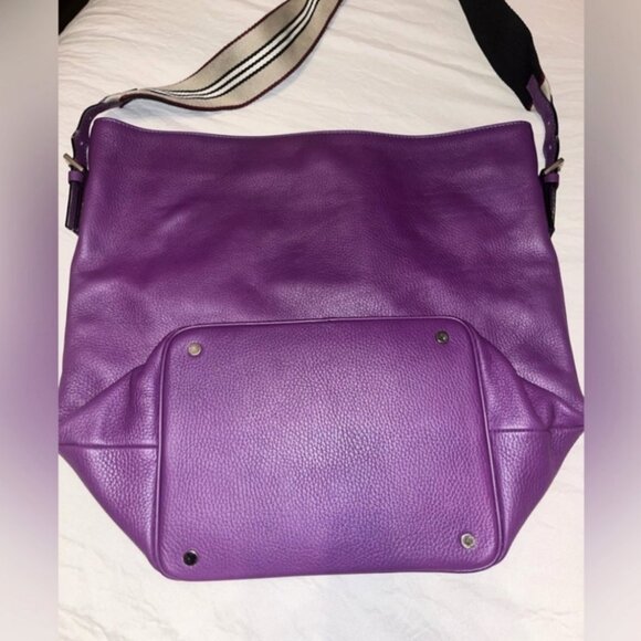 Rare unique Purple leather BURBERRY LONDON - Picture 4 of 7